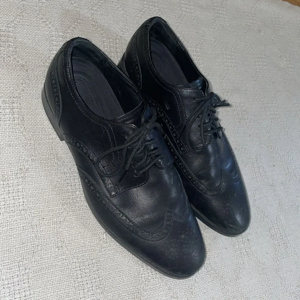 Cole Haan Men’s Wingtip Dress Shoes Size 7 M Black Leather Business Formal
